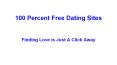 100 percent free dating sites, PowerPoint PPT Presentation