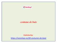 costume de baie