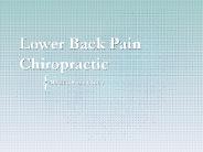 Lower Back Pain Chiropractic - Milpitas Spine Centre