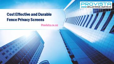 Cost Effective and Durable Fence Privacy Screens