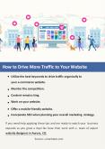 How to Drive More Traffic to Your Website PowerPoint PPT Presentation