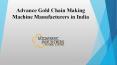 micromacGold Chain Making Machine Manufacturers in India PowerPoint PPT Presentation