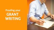 Proofing your grant writing