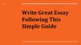 Get Essay Writing Service in USA PowerPoint PPT Presentation