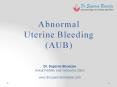 What is Abnormal Uterine Bleeding (AUB) - Dr. Suparna Banerjee PowerPoint PPT Presentation