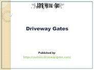 Driveway Gates