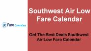Southwest Air Low Fare Calendar (2)