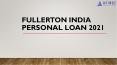 Apply Now for Fullerton India Personal Loan PowerPoint PPT Presentation