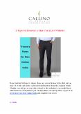 5 Types of Trousers a Man Can’t Live Without PowerPoint PPT Presentation