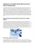 Safeguard your Health with the Best Insurance Plan in South Dakota PowerPoint PPT Presentation