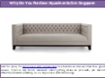 Why Do You Purchase Aquaclean Sofa in Singapore? PowerPoint PPT Presentation