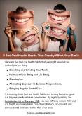 5 Bad Oral Health Habits That Greatly Affect Your Smile PowerPoint PPT Presentation