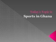 Sports In Ghana