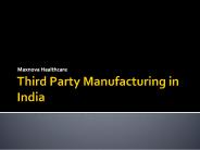 Third Party Manufacturing in India | maxnova Healthcare