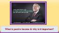 What is passive income & why is it important? PowerPoint PPT Presentation