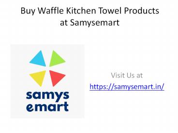 Buy Waffle Kitchen Towel 6 pack Green at samysemart