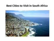 Best Cities to Visit in South Africa