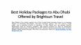 Abu Dhabi Holiday Packages, Book Abu Dhabi Tour Packages | Brightsun Travel (1)