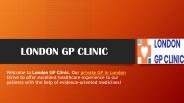 LONDON GP CLINIC | Same Day Private GP Appointment