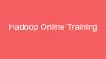 Hadoop Online Training PowerPoint PPT Presentation