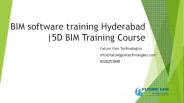 bim software training Hyderabad | 5D BIM Training Course