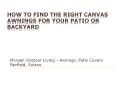 How to Find the Right Canvas Awnings for Your Patio or Backyard PowerPoint PPT Presentation