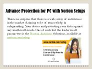 Advance Protection for PC with Norton Setups