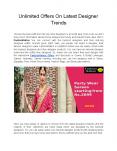 Unlimited Offers On Latest Designer Trends PowerPoint PPT Presentation