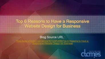 Top 6 Reasons to Have a Responsive Website Design for Business-D-Amies