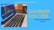 QuickBooks Error 1904 during Install Adobe Flash Player