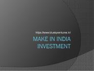 Make In India Investment