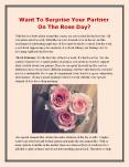 Want To Surprise Your Partner On The Rose Day? PowerPoint PPT Presentation
