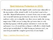 Antivirus Reviews 2021