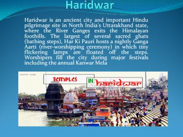Haridwar Top Attractions