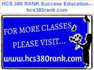 HCS 380 RANK Success Education--hcs380rank.com