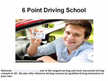 Driving Schools Near Me Uk