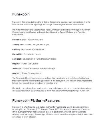 Funexcoin - Decentralized Quark Based Cryptocurrency