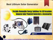 Best Lithium Solar Generator