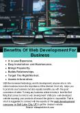 Benefits Of Web Development For Business PowerPoint PPT Presentation