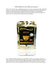 CBD Tea Online