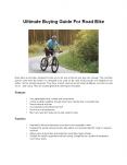 Ultimate Buying Guide For Road Bike