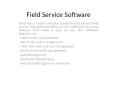 Field Service Software PowerPoint PPT Presentation