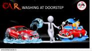 Car washing at doorstep
