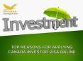 Top Reasons for Applying Canada Investor Visa online PowerPoint PPT Presentation