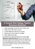 5 Crucial Web Design Tips for Business Websites PowerPoint PPT Presentation