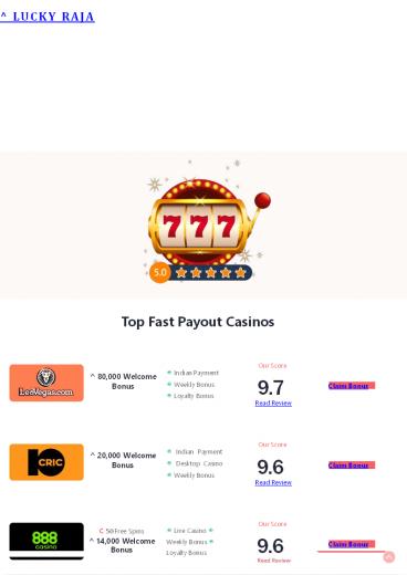 Top Fast Payout Casinos