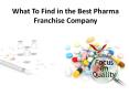 Several reasons for choosing the best Pharma franchise company PowerPoint PPT Presentation
