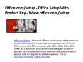 Office.com/setup - Office Setup With Product Key - Www.office.com/setup PowerPoint PPT Presentation