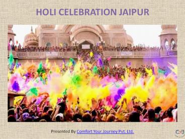 Jaipur Holi Packages | Holi Celebration Packages in Jaipur