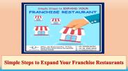 Simple Steps to Expand Your Franchise Restaurants